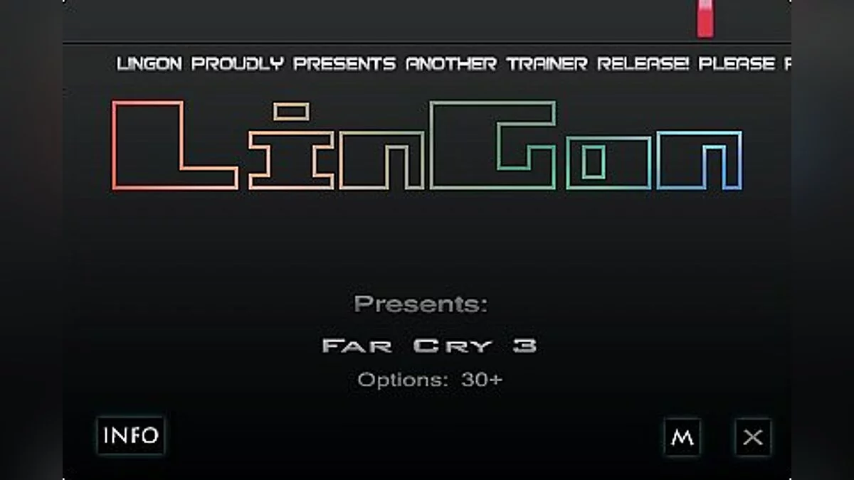 Far Cry 3 — Трейнер / Trainer (+30) [1.05: DX9 / 11] [LinGon]