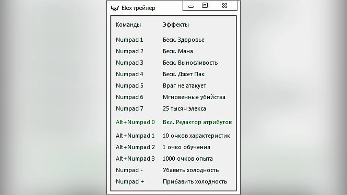 ELEX — Трейнер / Trainer (+12) [1.0.2846.0 (GOG 15973)] [-Al-ex-]