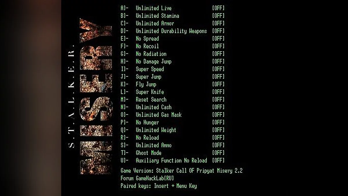 S.T.A.L.K.E.R.: Call of Pripyat — Трейнер / Trainer (+21) [v2.2] [LIRW / GHL]