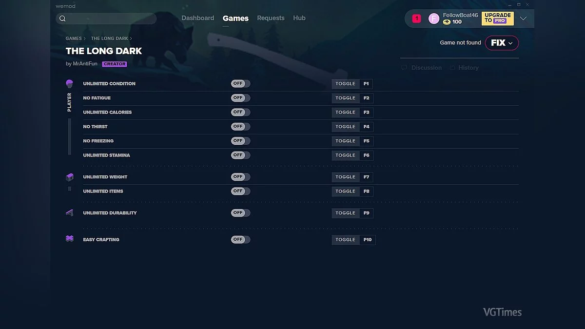 The Long Dark — Трейнер (+10) от 15.12.19 [WeMod]