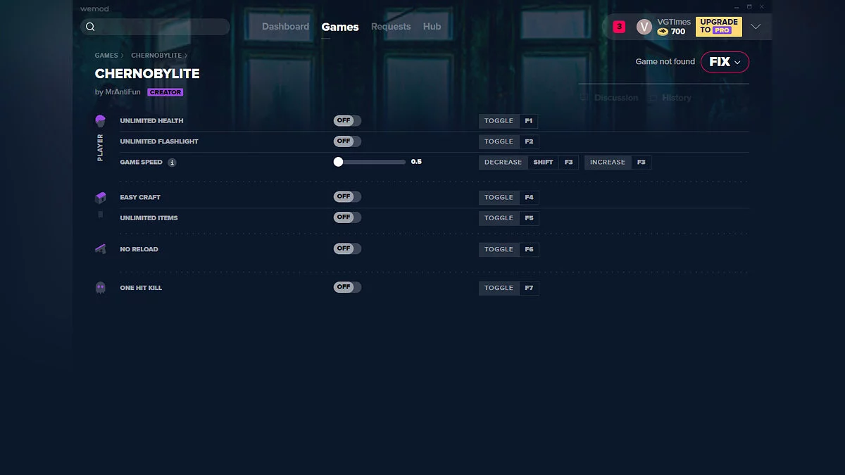 Chernobylite — Трейнер (+7) от 28.06.2020 [WeMod]