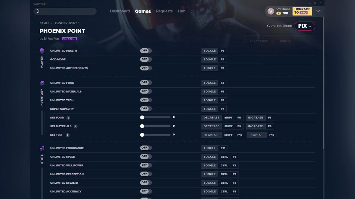 Phoenix Point — Трейнер (+23) от 05.09.2020 [WeMod]