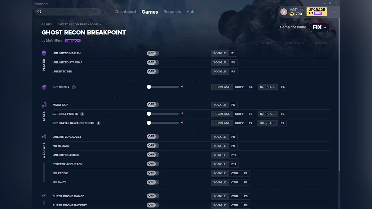 Tom Clancy's Ghost Recon: Breakpoint — Трейнер (+17) от 10.11.2020 [WeMod] [Uplay]