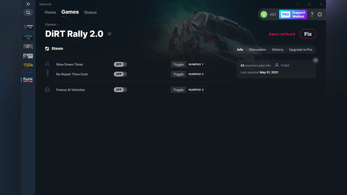 DiRT Rally 2.0 — Трейнер (+3) от 01.05.2021 [WeMod]