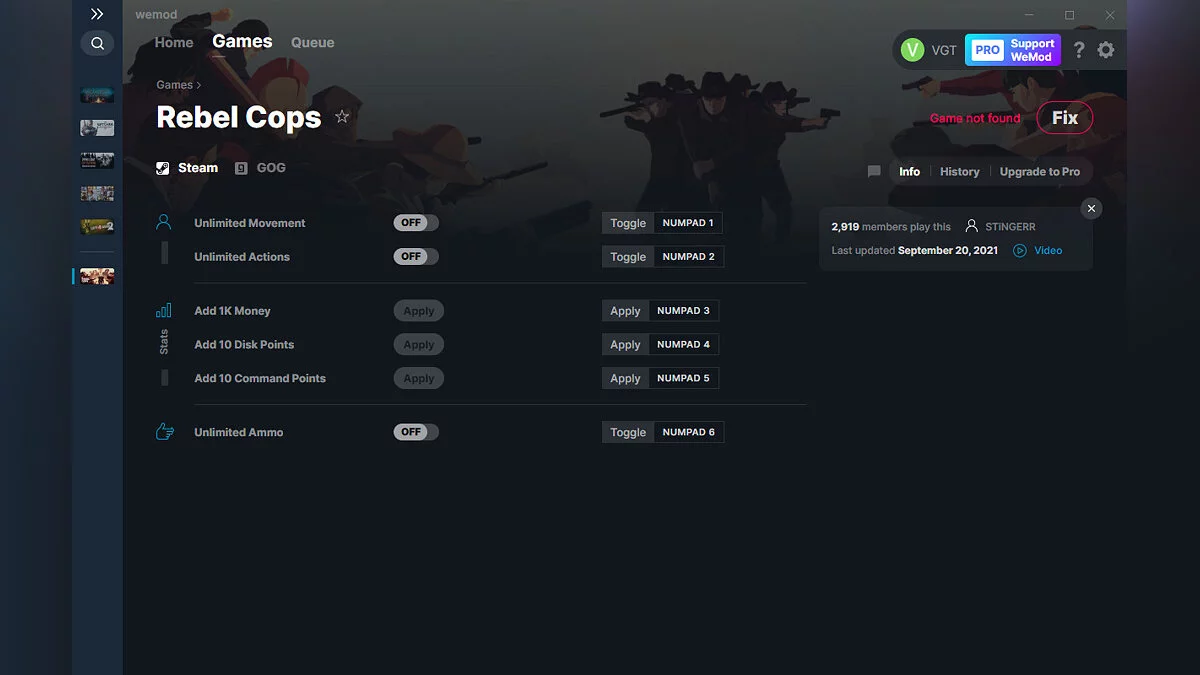 Rebel Cops — Трейнер (+6) от 20.09.2021 [WeMod]