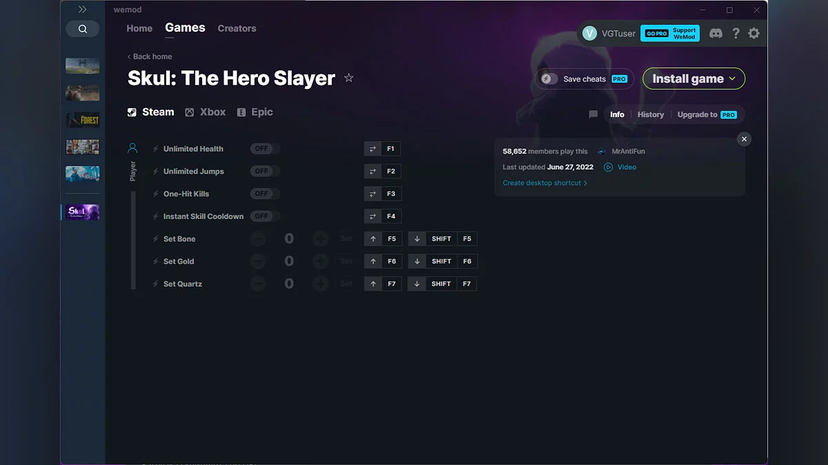 Skul: The Hero Slayer — Трейнер (+7) от 27.06.2022 [WeMod]