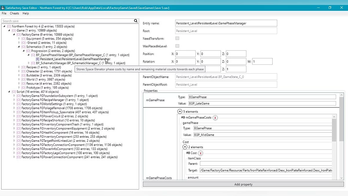 Satisfactory — Редактор сохранений [0.10.2]