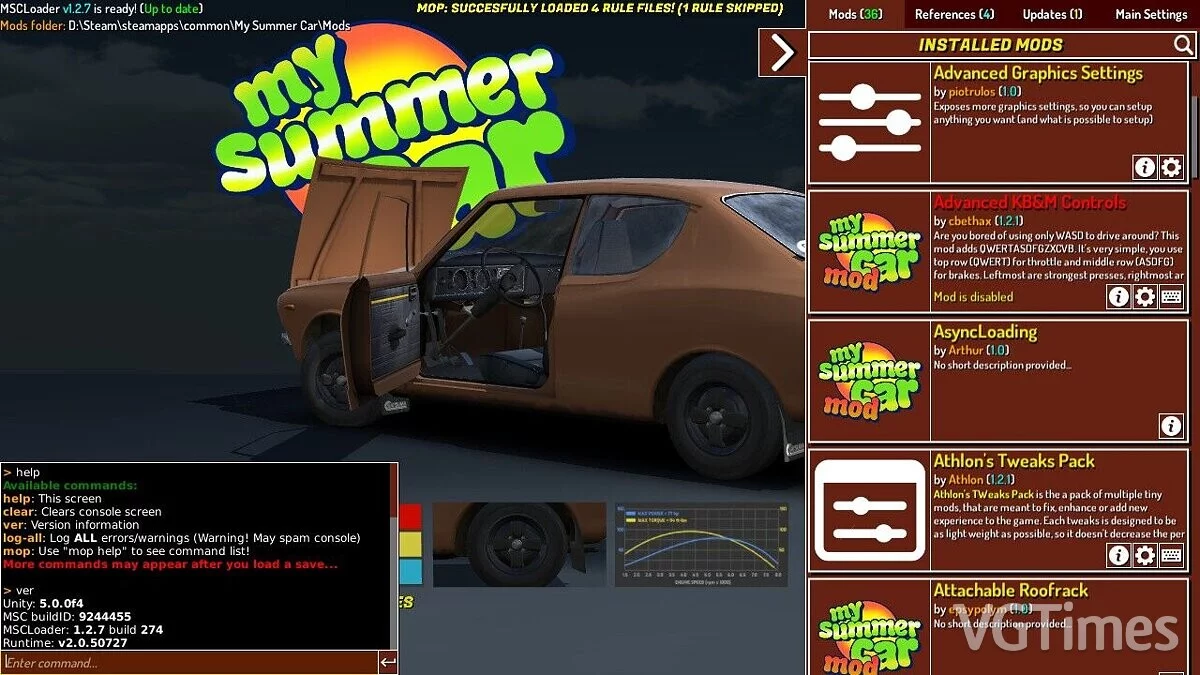 My Summer Car — MSCLoader — загрузчик модов [1.4.1]
