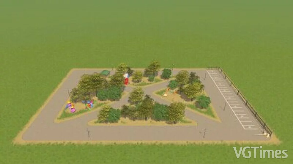 Cities: Skylines — Парк и парковка