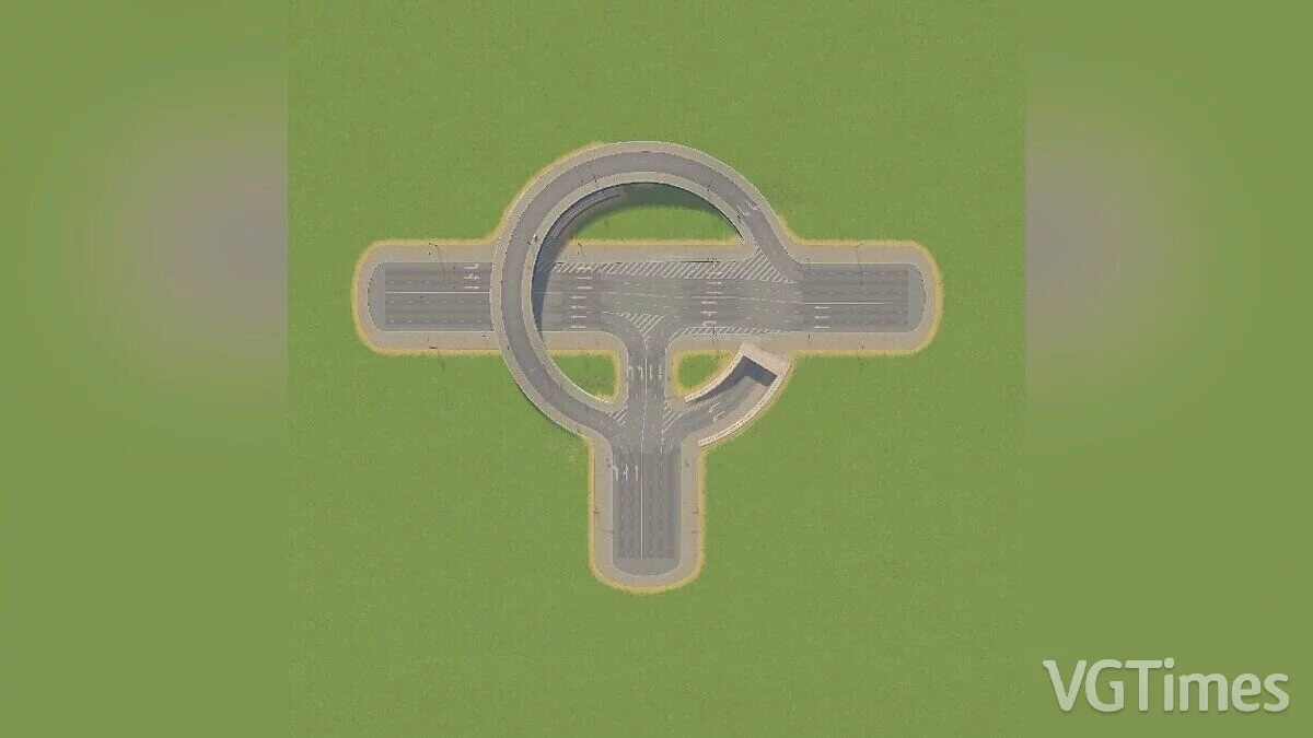 Cities: Skylines — Трехполосная рзвилка