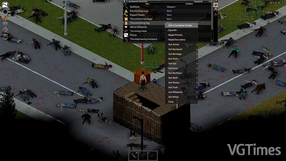 Project Zomboid — Бесплатное изготовление предметов