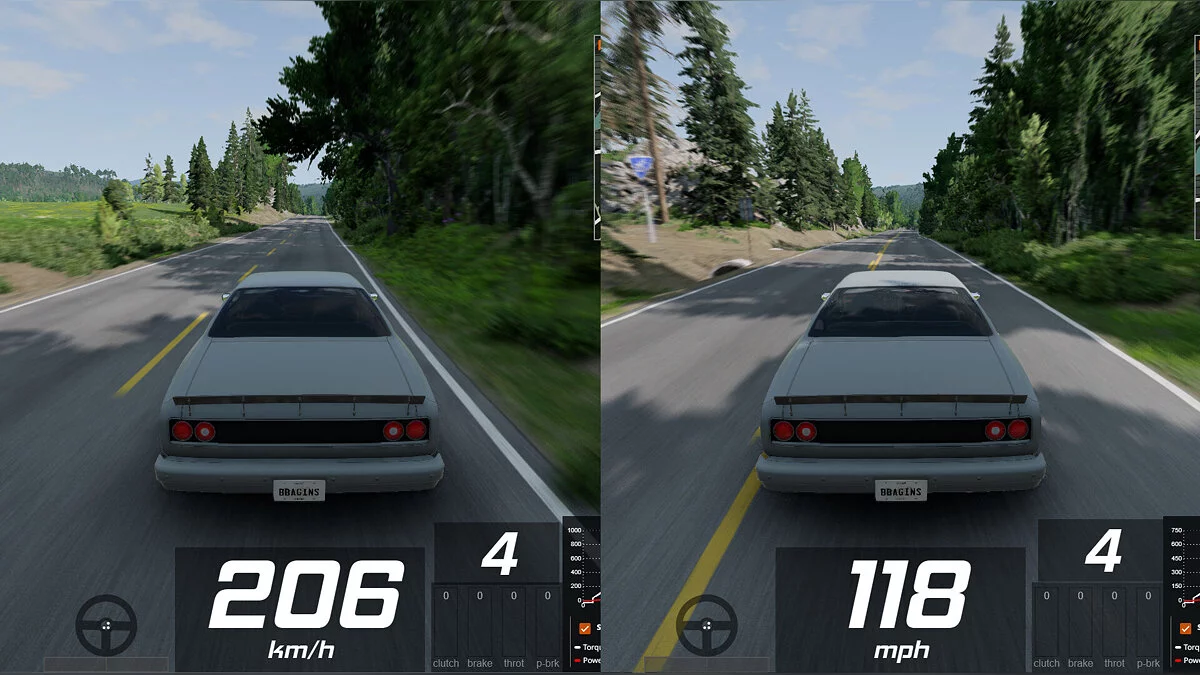 BeamNG.drive — Спидометр
