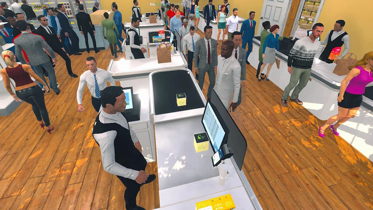 Supermarket Simulator — Простой клиентский бустер