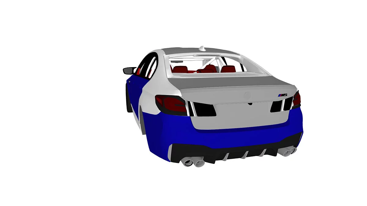 Simple Car Crash Physics Sim — BMW M5 F90 Competition