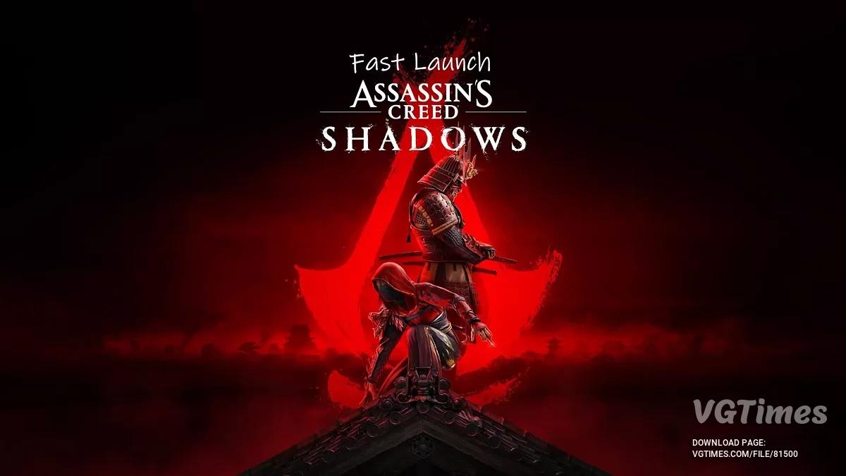 Assassin&#039;s Creed Shadows — Быстрый запуск (пропустить запуск — вступительные видеоролики)