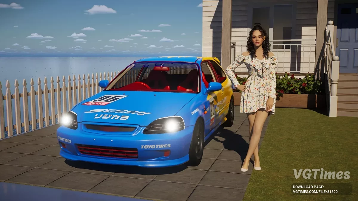 inZOI — Honda Civic Ek9 Spoon Sports (украшение)