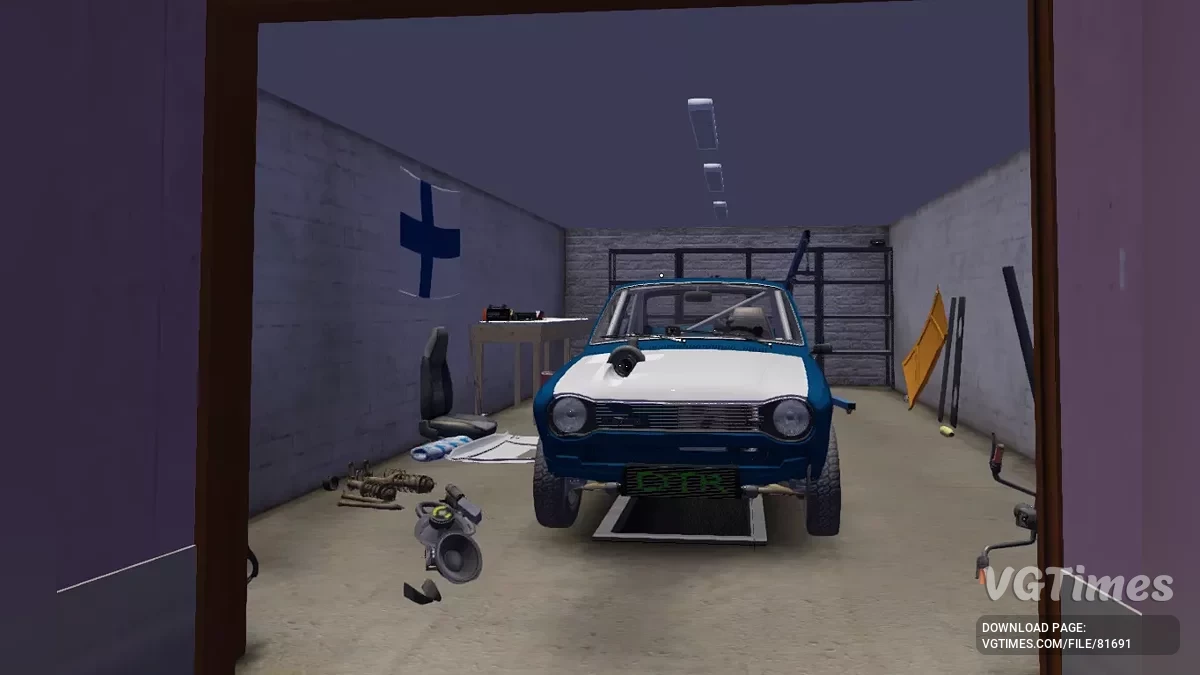My Summer Car — Синяя Сатсума с собранной турбиной