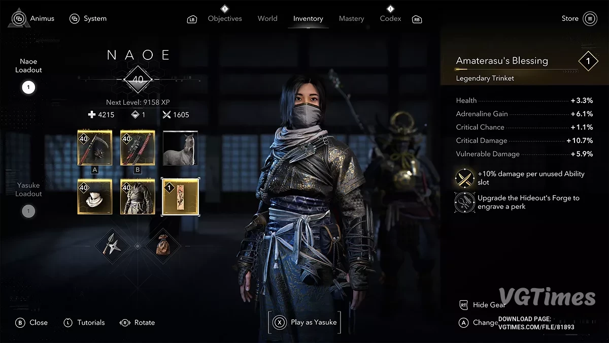 Assassin's Creed Shadows — Таблица для Cheat Engine [UPD: 30.03.2025]