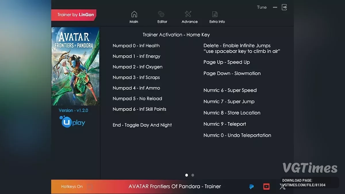 Avatar: Frontiers of Pandora — Трейнер (+11) [1.2.0]