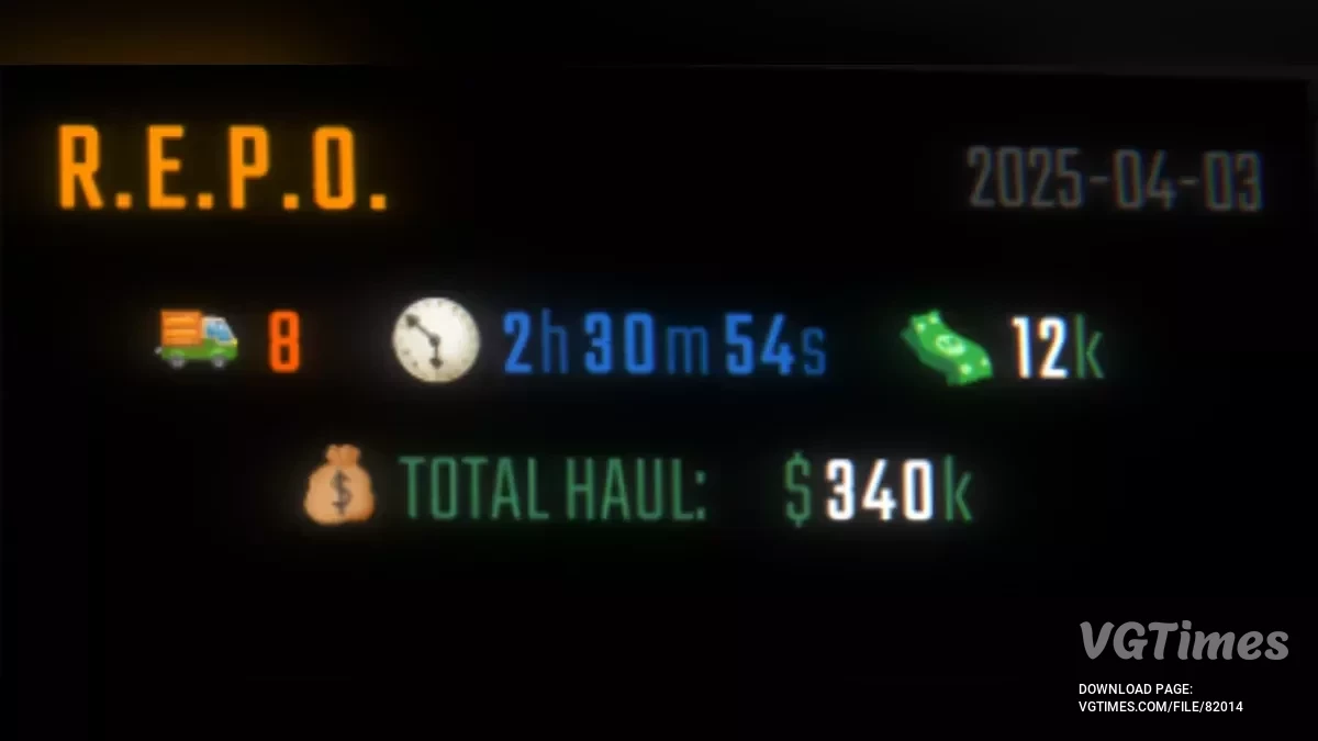R.E.P.O. — 8 лвл, 2.3 часов, 12000 денег