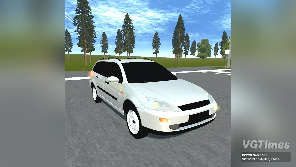 Simple Car Crash Physics Sim — Ford Focus 1 wagon