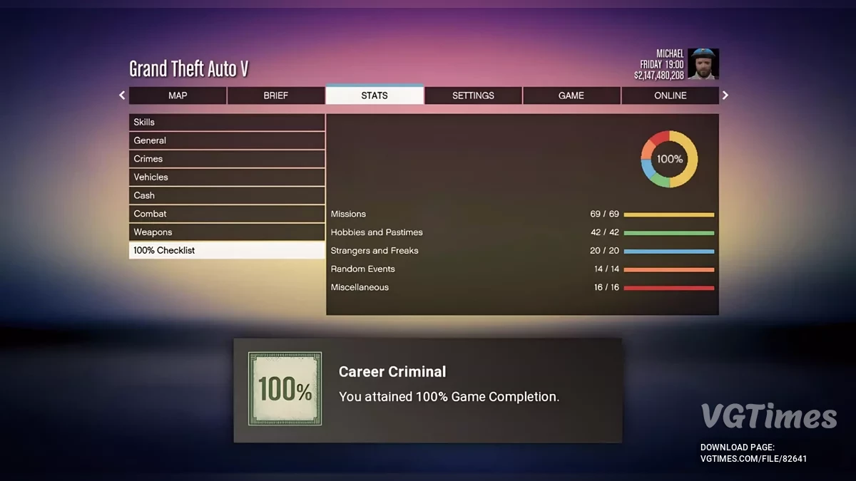 GTA 5 — Сохранение на 100% для Legacy и Enhanced