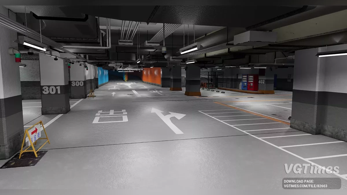 BeamNG.drive — Kamurocho Underground Carpark Showroom v2.0 (0.35.x)