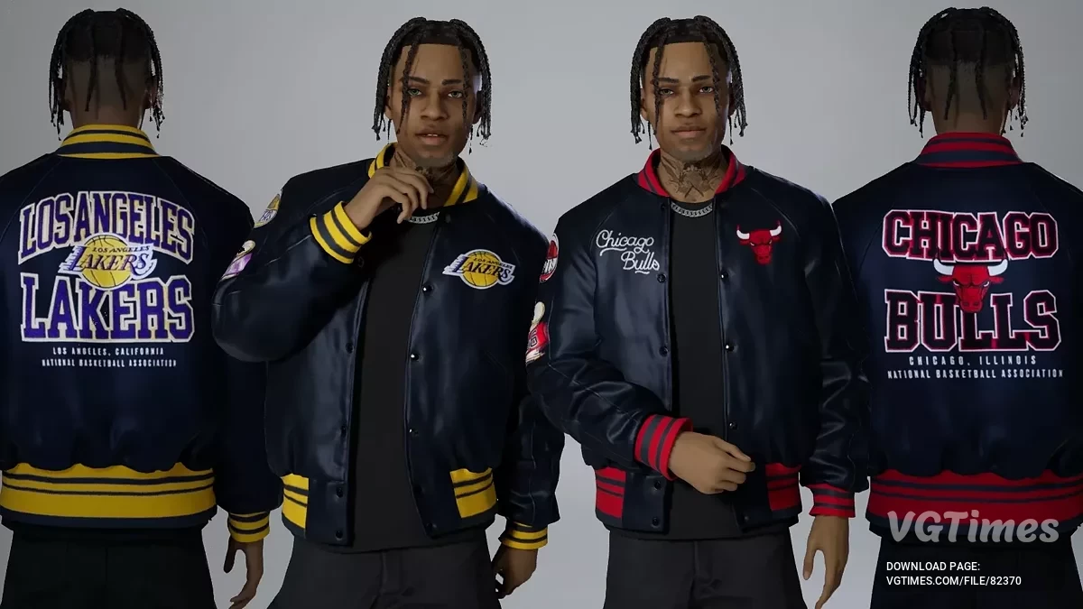 inZOI — Куртки-бомберы Chicago Bulls x Lakers