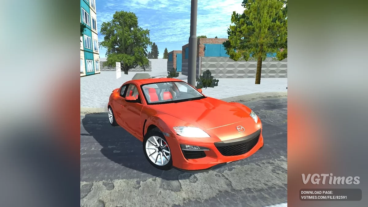 Simple Car Crash Physics Sim — Mazda RX-8