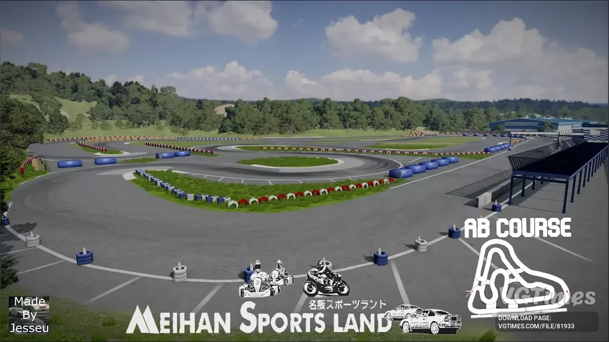 BeamNG.drive — Meihan Sportsland v1.0 (0.34.x)