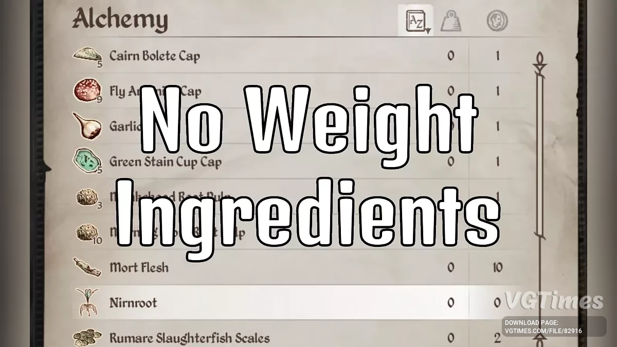 The Elder Scrolls 4: Oblivion Remastered — Невесомые ингридиенты