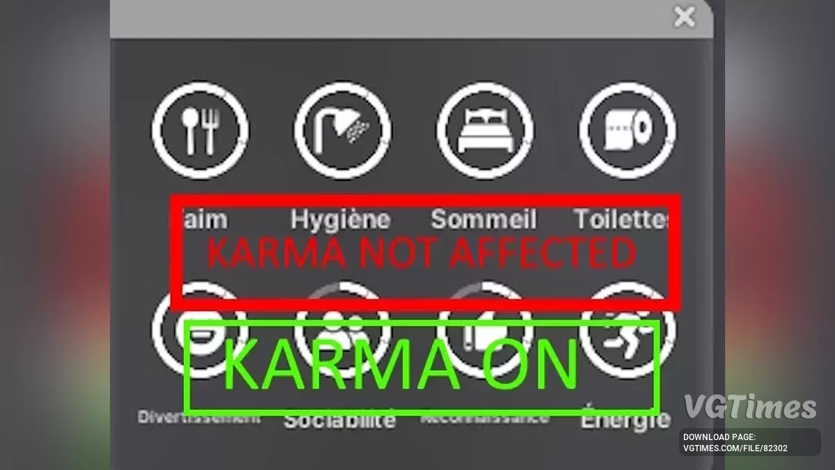 inZOI — Отключение всех потребностей, кроме кармы
