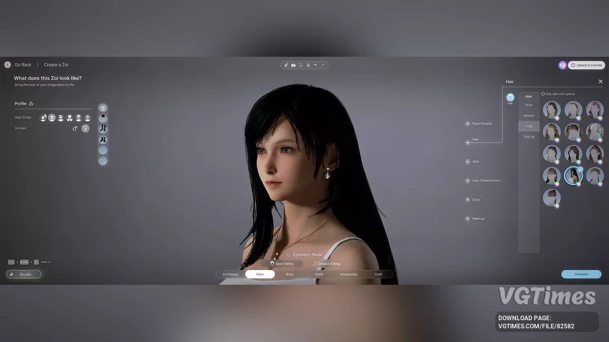 inZOI — Прическа Тифы