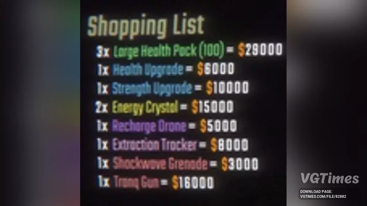 R.E.P.O. — Список покупок в магазине