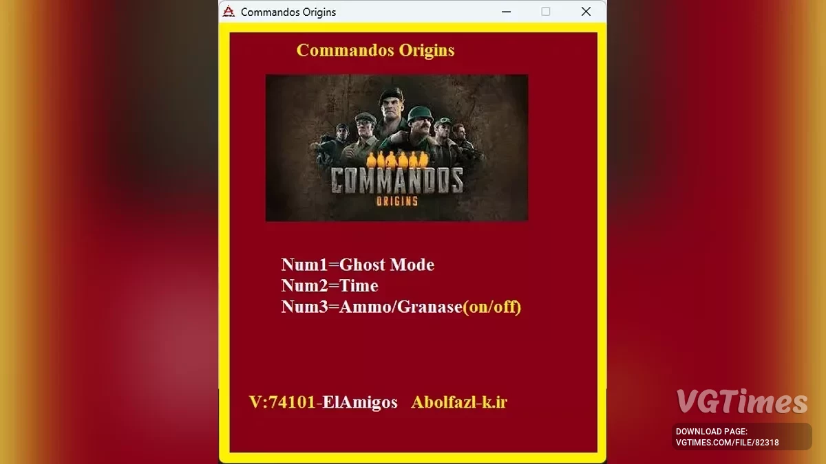 Commandos: Origins — Трейнер (+3) [1.0.0.74101]