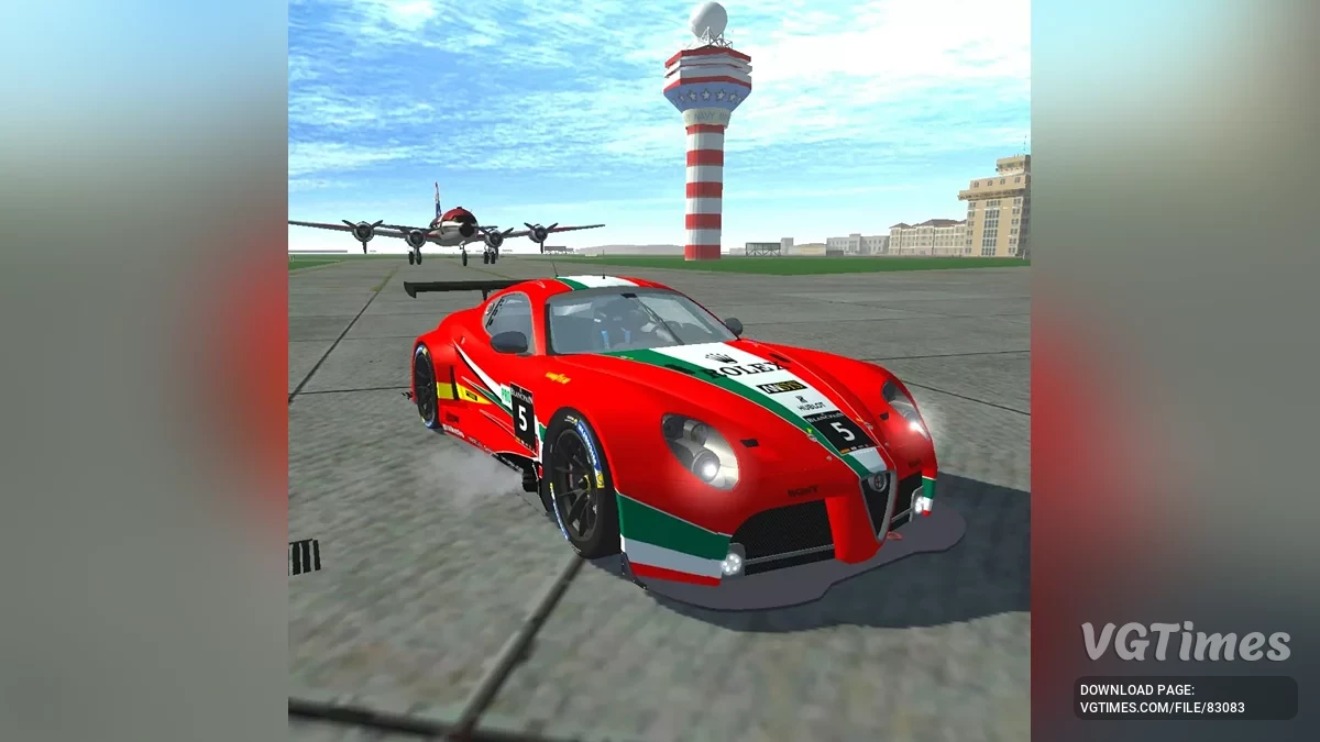 Simple Car Crash Physics Sim — Alfa Romeo 8C GT3