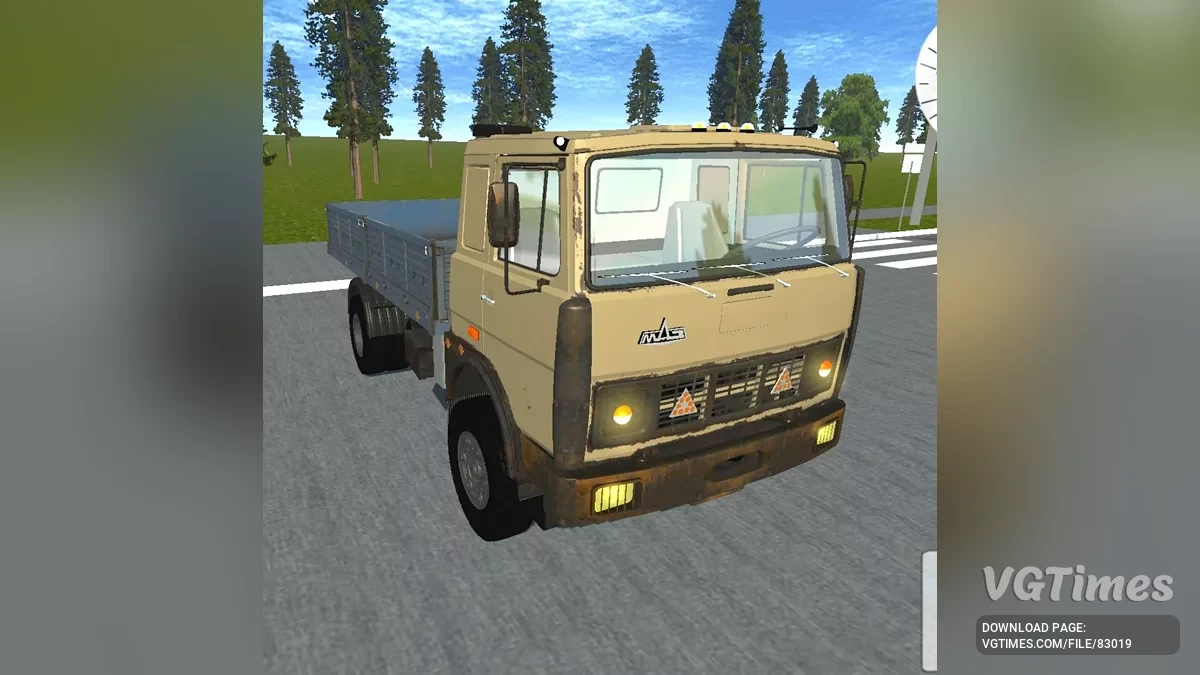 Simple Car Crash Physics Sim — МАЗ-5551 бортовой