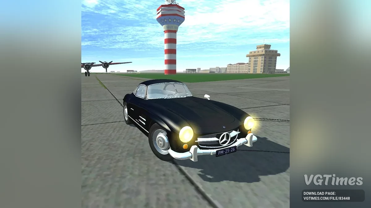 Simple Car Crash Physics Sim — Mercedes Benz W198 300SL
