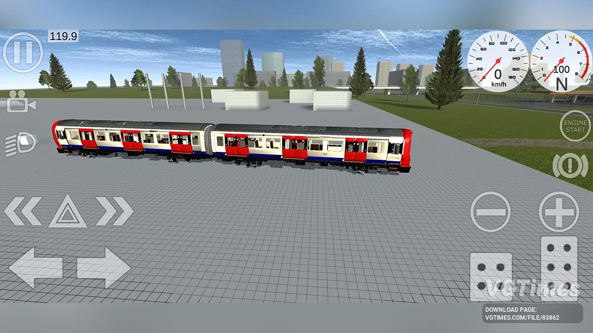 Simple Car Crash Physics Sim — Мини-состав поезда метро