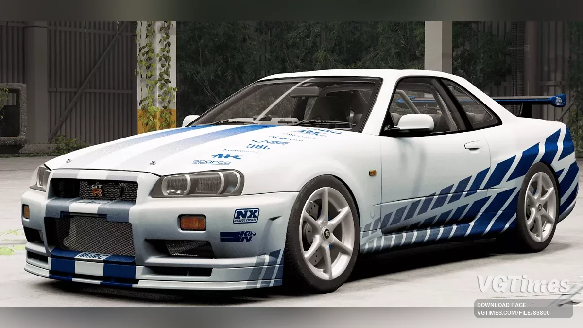 BeamNG.drive — Nissan Skyline GT-R R34 v3.7 (0.35.x)