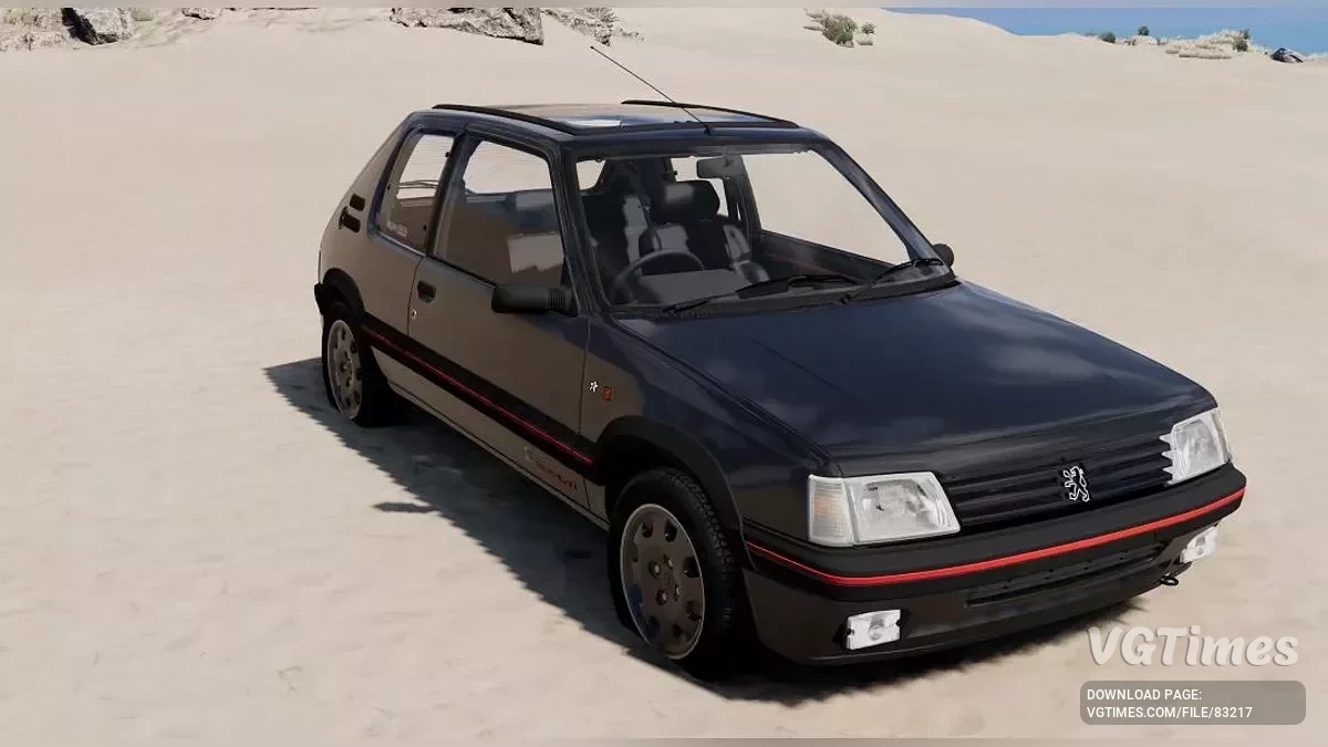 BeamNG.drive — Peugeot 205 JP v4.1 (0.35.x)