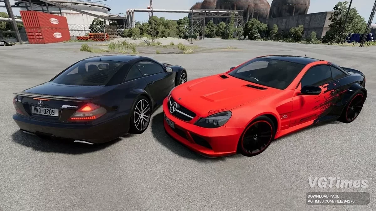 BeamNG.drive — Mercedes-Benz SL65 AMG Black Series New v1.7 (0.35.x)