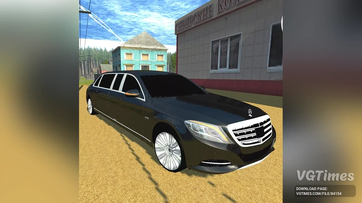 Simple Car Crash Physics Sim — Mercedes Maybach S650 Pullman