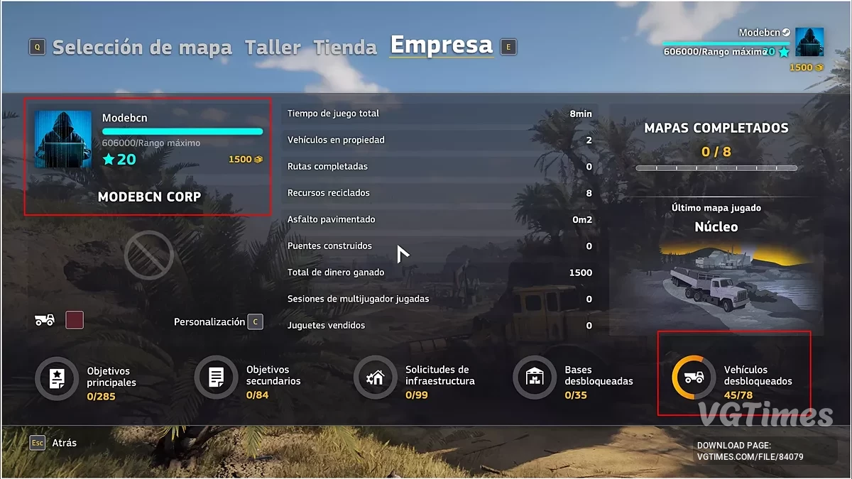 RoadCraft — Сохранение 20 уровня