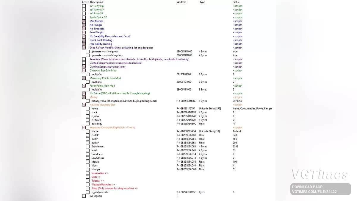 Age of Reforging: The Freelands — Таблица для Cheat Engine [UPD: 14.06.2025]