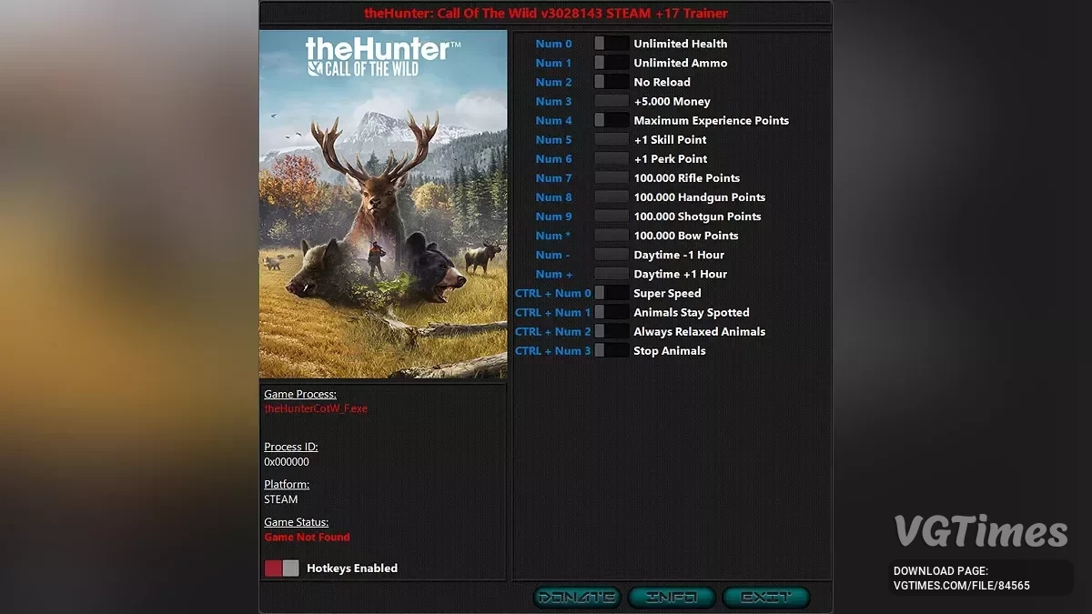 theHunter: Call of the Wild — Трейнер (+17) [2050156 - 3028143]
