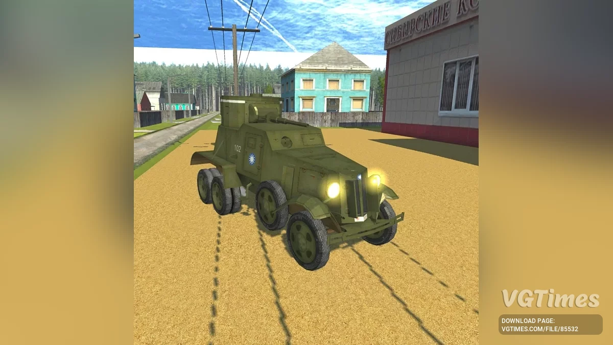 Simple Car Crash Physics Sim — BA-6 новый камуфляж