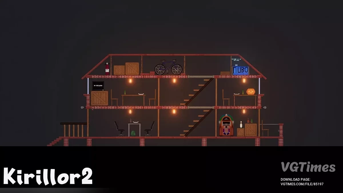 People Playground — Двухэтажный разрушаемый дом со светом и мебелью [1.27+]