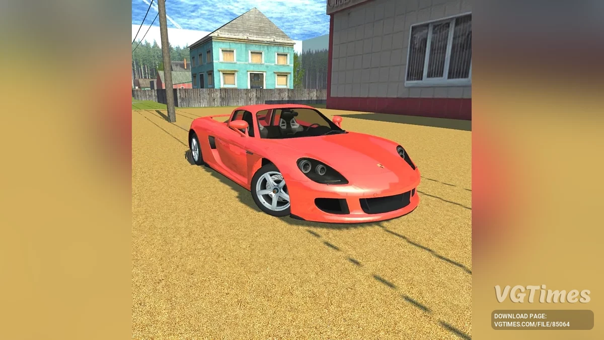 Simple Car Crash Physics Sim — Porsche Carrera GT