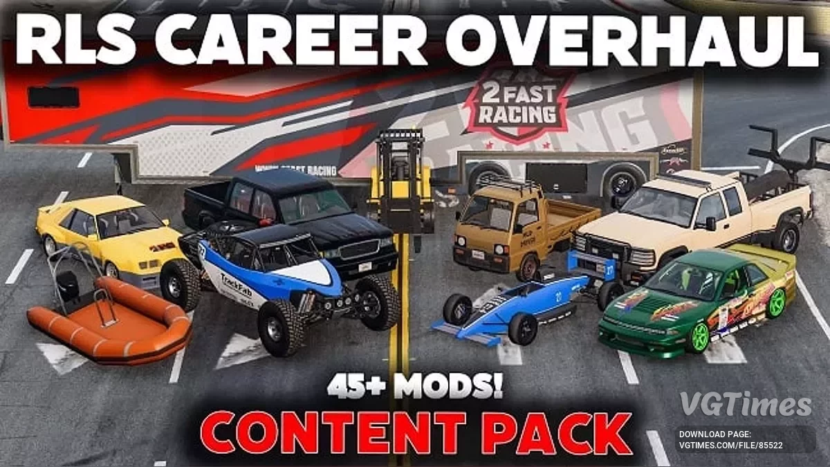 BeamNG.drive — RLS Career Overhaul — глобальное улучшение карьеры v2.4.1 (0.36.x)